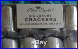 Swarovski Crystals 6 Luxury Christmas Crackers Jewellery Hat Rrp £149 Gbp Bnib
