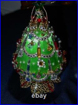 Swarovski Crystals Christmas Ornament Tiffany Tree of Wonder RARE Gorgeous
