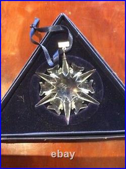 Swarovski Cut Glass Crystal Large Christmas Star Ornament Snowflake Boxed