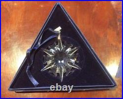 Swarovski Cut Glass Crystal Large Christmas Star Ornament Snowflake Boxed
