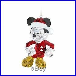 Swarovski Disney #5004690 Mickey Mouse Christmas Ornament Bnib Santa Claus Save$