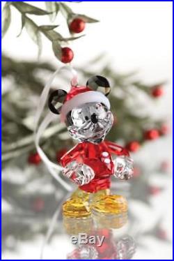 Swarovski Disney Figurine Mickey Mouse Christmas Crystal Figurine 6.2cm x 6.9cm