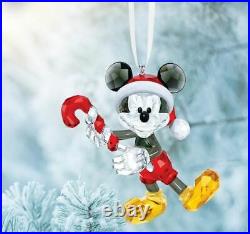 Swarovski Disney Mickey Mouse Christmas Ornament, Crystal Authentic MIB 5412847