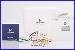 Swarovski Figurine Crystal Christmas Memories Gold Ornaments Train 219871