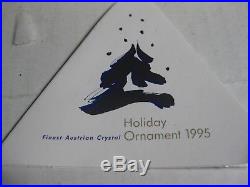 Swarovski Finest Austrian Crystal Holiday Christmas Ornament 1995 #194700
