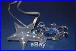 Swarovski KRIS BEAR SHOOTING STAR 2008 Christmas Crystal Ornament Cert Box Bag