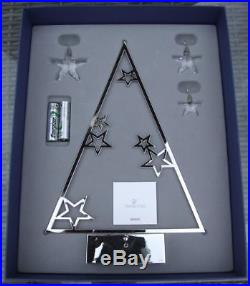 Swarovski LED Christmas Tree Display + Crystal Ornaments 5064271 Lights up! NEW