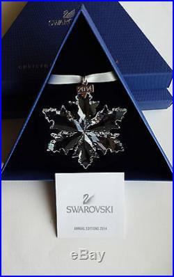 Swarovski, Lot of 10 x 2014 Large Clear Christmas Star Ornament. Art No 5059026
