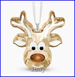 Swarovski NIB Gingerbread Reindeer Christmas Ornament Lmtd 2020 Edition #5533944