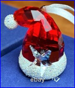 Swarovski Red Crystal Santa Hat Ornament