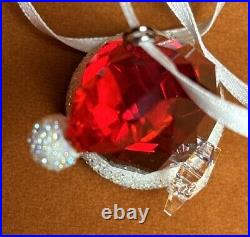 Swarovski Red Crystal Santa Hat Ornament