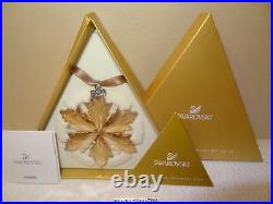 Swarovski SCS 2014 Gold Christmas Ornament #5059027 Brand New