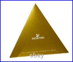 Swarovski SCS 2015 Limited Edition Gold Christmas Crystal Ornament #5135903 NIB