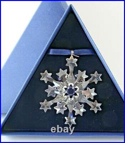 Swarovski Signed Crystal 2004 Annual Snowflake Christmas Ornament 631562