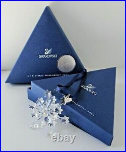 Swarovski Signed Crystal 2004 Annual Snowflake Christmas Ornament 631562