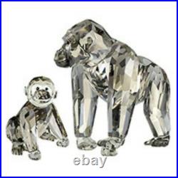 Swarovski Silver Crystal 2009 Annual S. C. S. Gorillas 952504 New & Mint Retired
