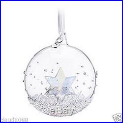 Swarovski Silver Crystal Christmas Ball Ornament 2014 Annual Edition 5059023
