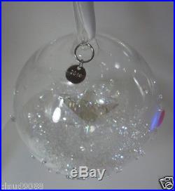 Swarovski Silver Crystal Christmas Ball Ornament 2014 Annual Edition 5059023