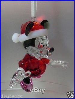 Swarovski Silver Crystal Disney Minnie Mouse Christmas Ornament 2013 5004687 Mib