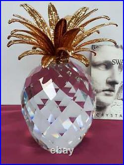 Swarovski Silver Crystal Giant Pineapple 010116 Retired 10 High Brand New