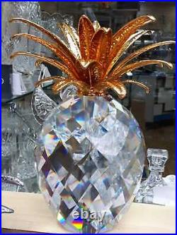 Swarovski Silver Crystal Giant Pineapple 010116 Retired 10 High Brand New