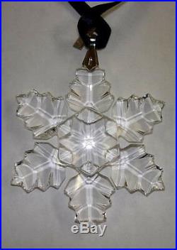 Swarovski Silver Crystal Swarovski Christmas Ornament 1996 Annual Code 199734