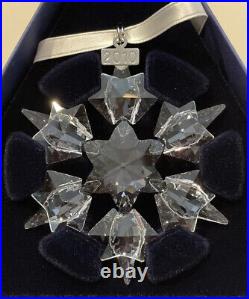 Swarovski Snowflake Christmas Ornament Crystal Large Annual 2010 Box Cert Sleeve