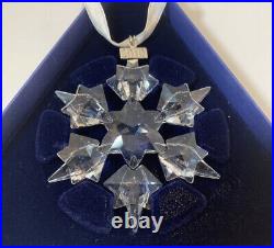 Swarovski Snowflake Christmas Ornament Crystal Large Annual 2010 Box Cert Sleeve