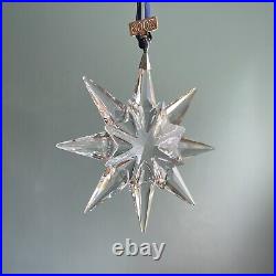 Swarovski Snowflake Ornament 2009 Original Box Christmas Clear Crystal Star
