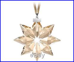 Swarovski Star Christmas Ornament Gold 2013 large MIB crystal golden SCS