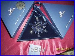 Swarovski Star Rockefeller Crystal Snowflake Star Christmas Ornament 2004 MIB