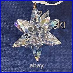 Swarovski Swan Signed Large 3D Clear Crystal Christmas Star Ornament #5283480