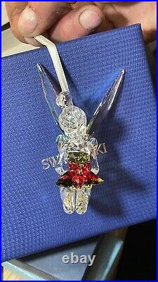 Swarovski Swan Signed NIB Crystal Tinkerbell Christmas ornament