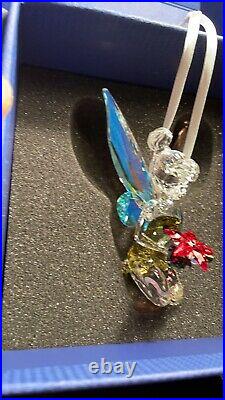Swarovski Swan Signed NIB Crystal Tinkerbell Christmas ornament