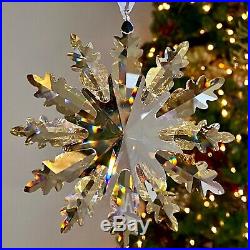 Swarovski Winter Star Ornament Gold Snowflake 2019 Christmas Crystal 5464857