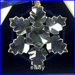 Swarovski crystal 1996 Holiday Ornament snowflake in original box Christmas A