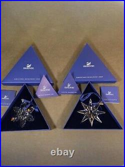 SwarovskiSnowflake STAR Annual Christmas ORNAMENTS set of 16Boxes 1997-2015