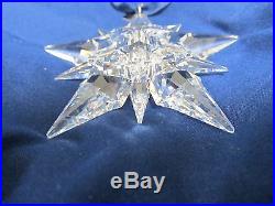 Swarovsky Christmas Ornament Crystal Snowflake Annual 2001 Edition