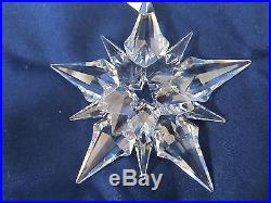 Swarovsky Christmas Ornament Crystal Snowflake Annual 2001 Edition