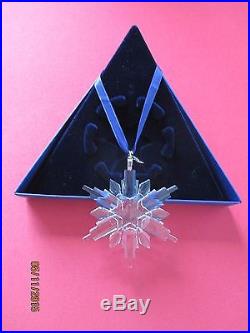 Swarowski Crystal 2006 Annual Large Snowflake Christmas Ornament Austria NIB