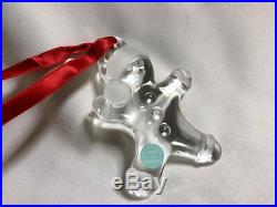 TIFFANY & CO. Crystal Christmas Snowman Ornament Limited Very Rare New Unused