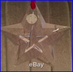 TIFFANY & CO. Crystal Star Christmas Holiday Ornament with pouch Free Ship withBIN
