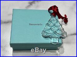 TIFFANY & Co Crystal Glass Christmas Tree Ornament