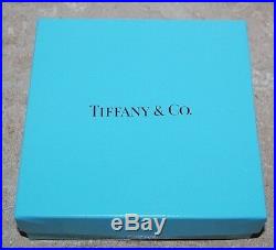 Tiffany & Co 2001 Santa with Sack Bag Crystal Christmas Ornament Pouch Ribbon Box