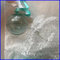 Tiffany & Co. Christmas Ornament Crystal Ball 2018 RARE