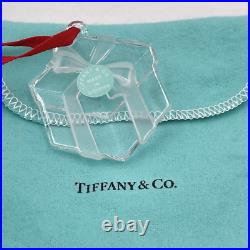 Tiffany & Co. Christmas Ornament Holiday Gift Box Collectible New With Pouch & Box
