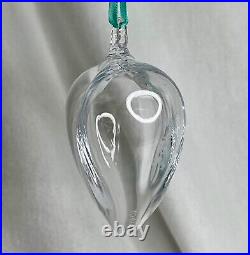 Tiffany & Co. Christmas Puffy Heart Crystal Ornament 88645