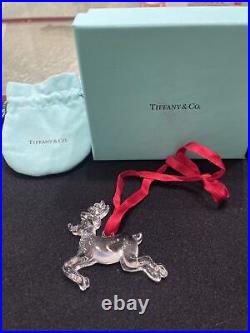 Tiffany & Co Christmas Reindeer / Rudolph decoration / ornament, RARE, crystal