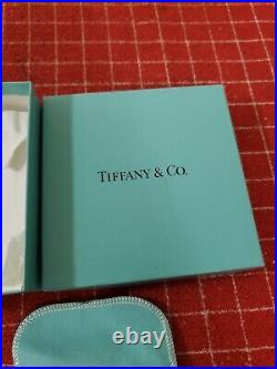 Tiffany & Co Crystal Christmas Ornament Star With Box and Cloth Pouch