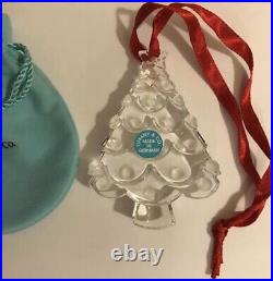 Tiffany & Co Crystal Christmas Tree Ornament In Pouch Made In Germany 2014